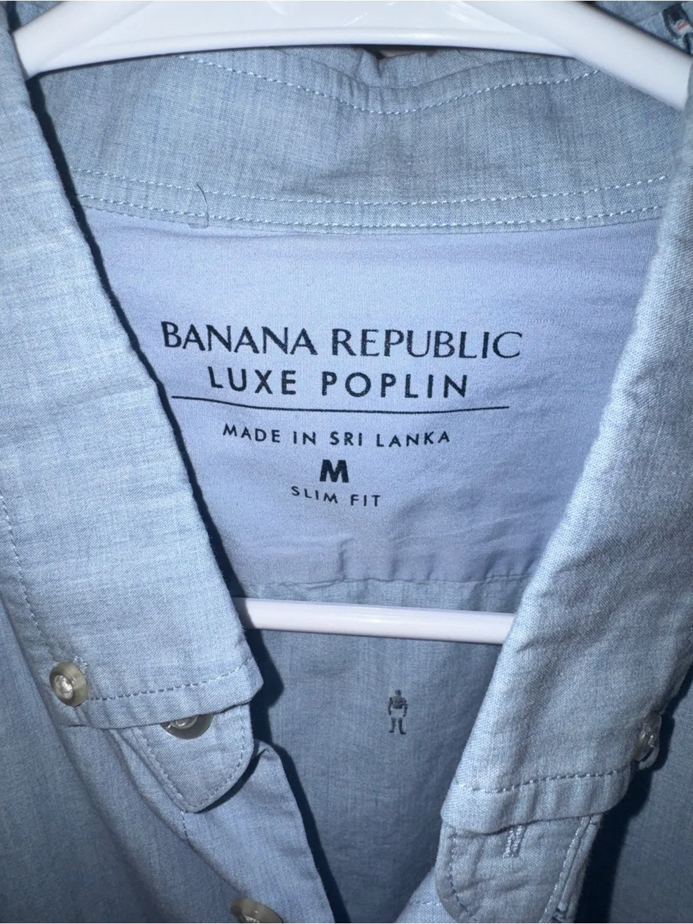 Banana Republic Luxe Poplin Slim Fit Button Down